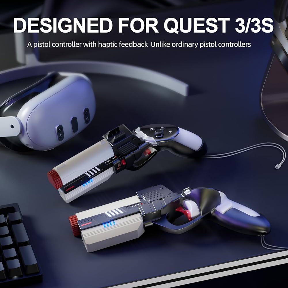 APEXINNO VR Electric Gun ハプティックガンストック Amazon.co.jp: APEXINNO VR Electric G-un ストックカバー Meta Quest