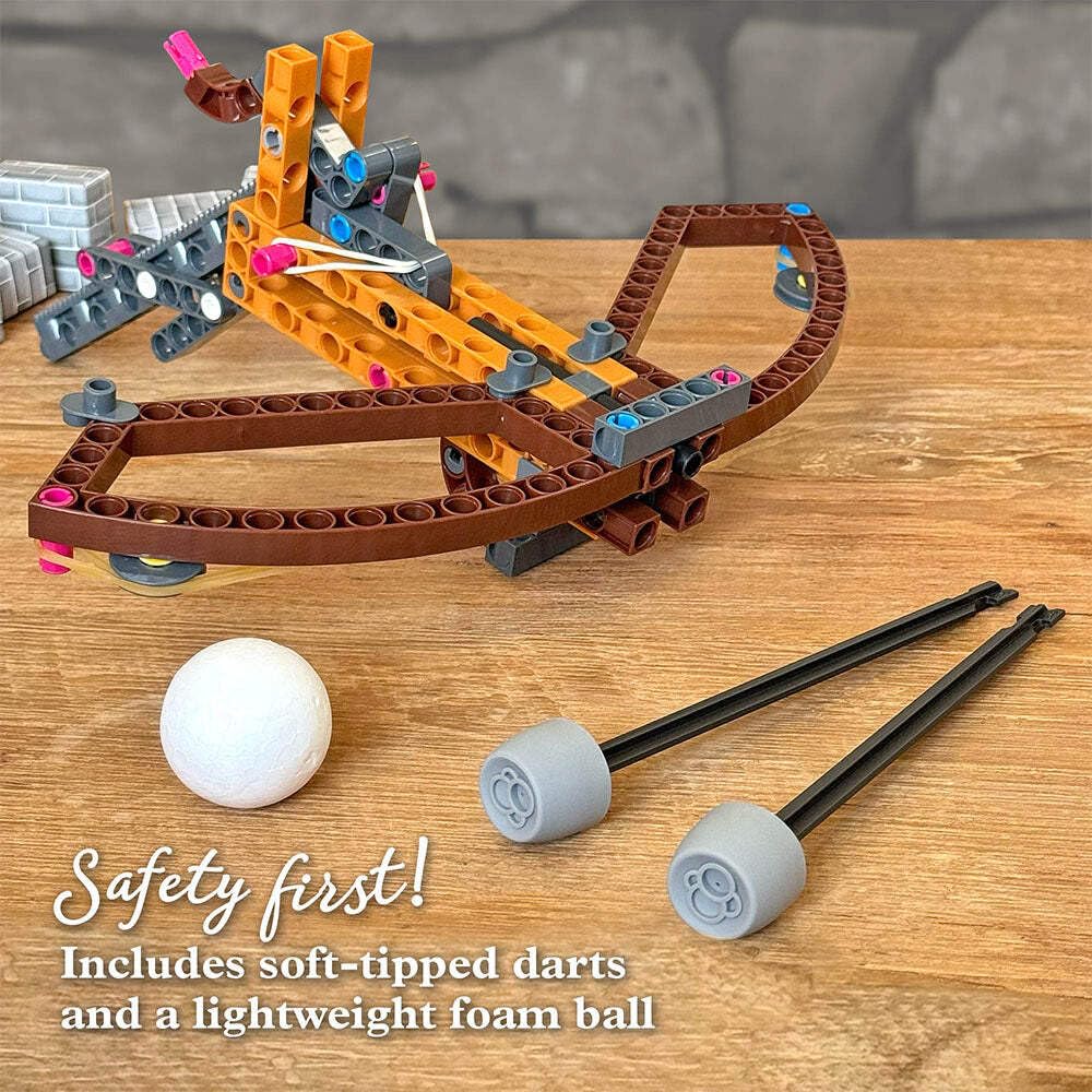 Thames & Kosmos Catapult Engineering Stem Maker Kit, construye 6 Modelos de máquinas Medievales únicas, explora la física mecánica, Incluye Bolas de Espuma seguras y proyectiles de Punta Suave,