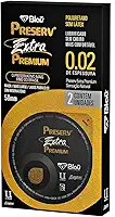 Preservativo Preserv Extra Premium sem Látex Maior Mais Fino Mais Largo C0M 2 Unidades, Preserv
