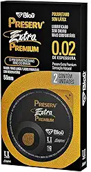Preservativo Preserv Extra Premium sem Látex Maior Mais Fino Mais Largo C0M 2 Unidades, Preserv