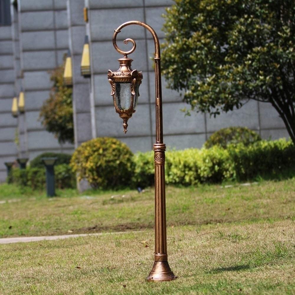 Zewnętrzne lampy ogrodowe Lampa domowa Villa Ogrodzenie Światła E27 Lampa dekoracyjna Kontynentalna Wodoodporna Stołowa Kolumna Post Light Aluminium Szkło Stigma Ganek Patio Ogród Lampadai