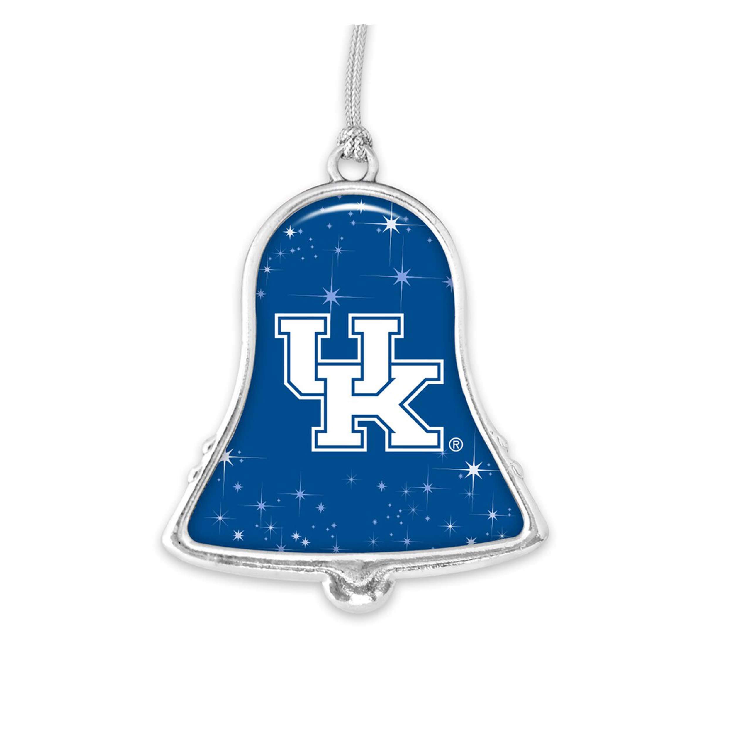 Kentucky Wildcats UK Silver Bell Silver Metal Christmas Ornament Gift Decoration
