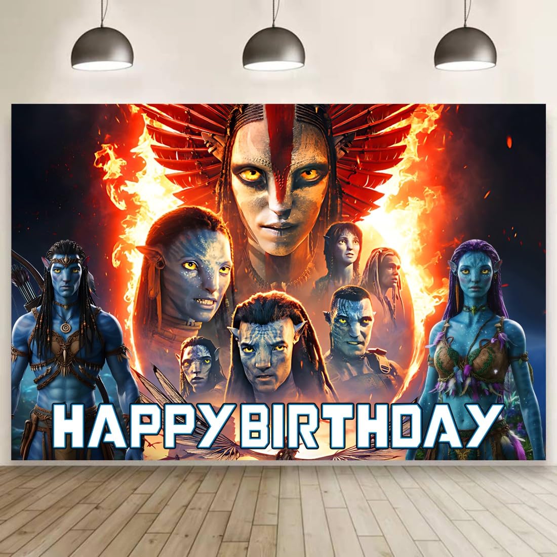 Avatar Wall Decor Backdrop for Kids Birthday Decorations, Avatar Banner for Birathday Party Supplies (5x3ft)