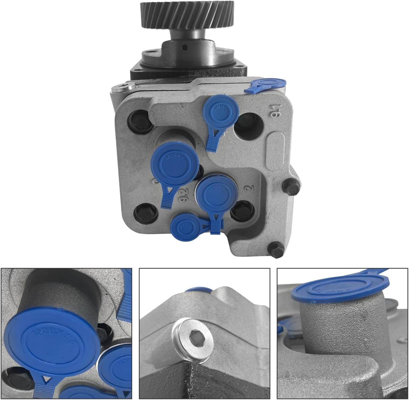 9061301415 OM906 Air Brake Compressor Compatible with Mercedes Benz Engine OM 906 Replace # 9061306215 9061303015 4123520250
