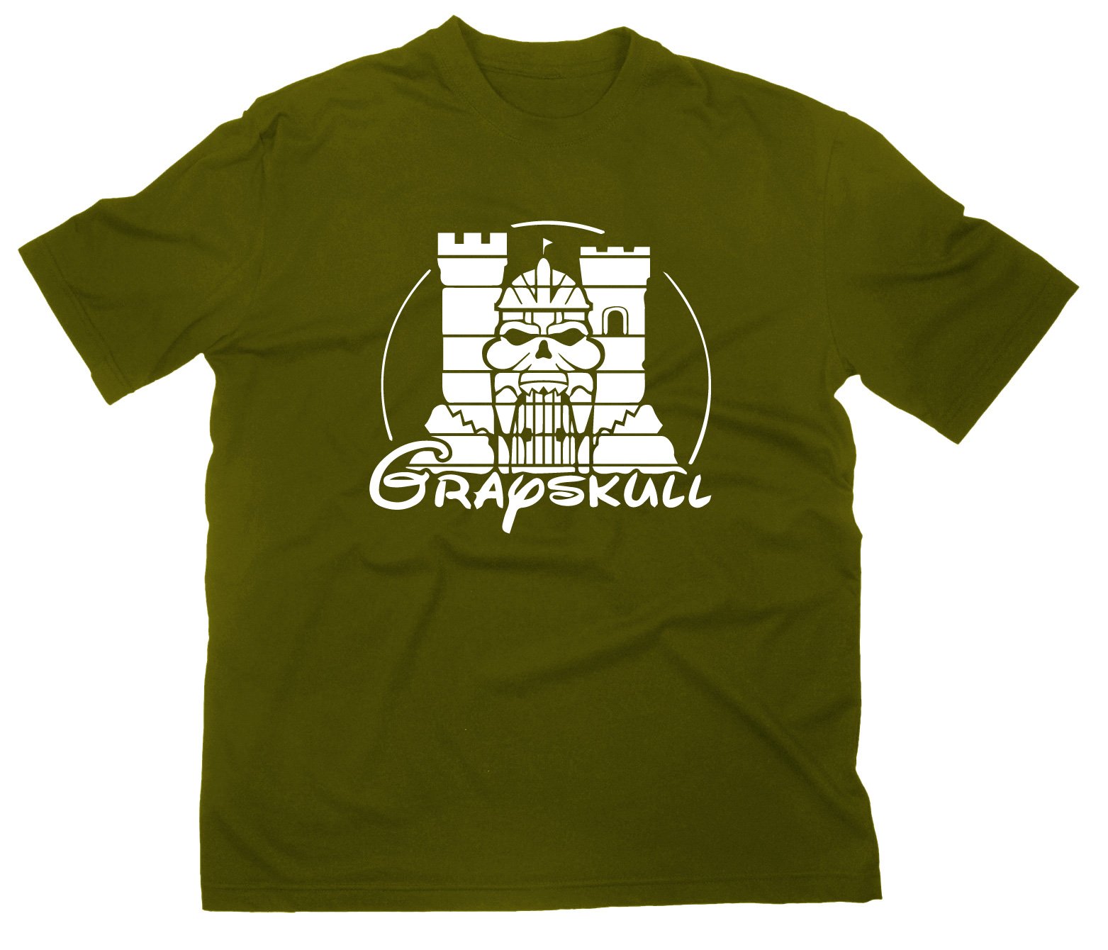 Styletex23 Men's Green Castle Grayskull T-Shirt, L, Olive