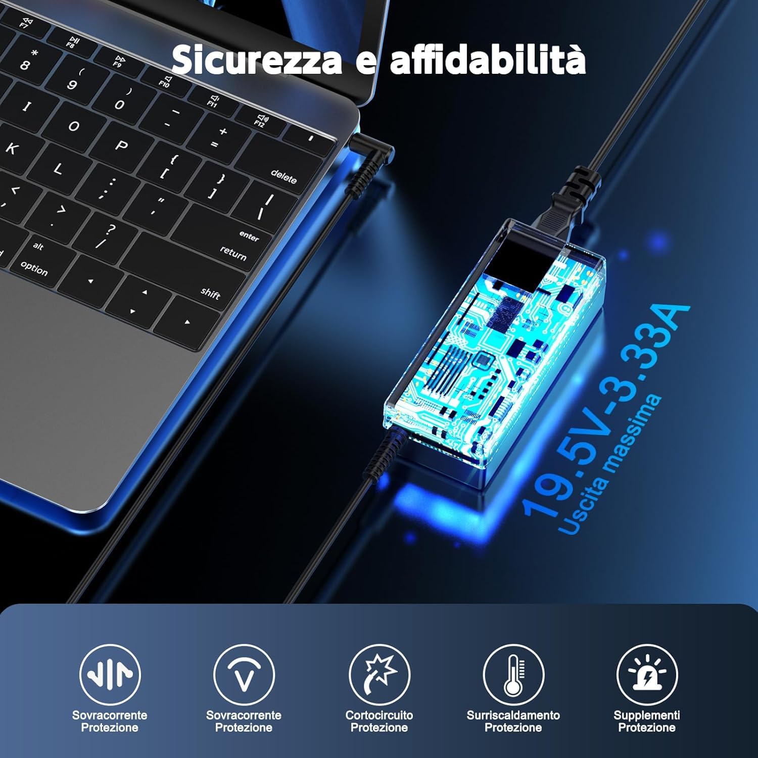 Amazon.com: LJO-EEIH 65W Laptop Charger Blue Tip Compatible with