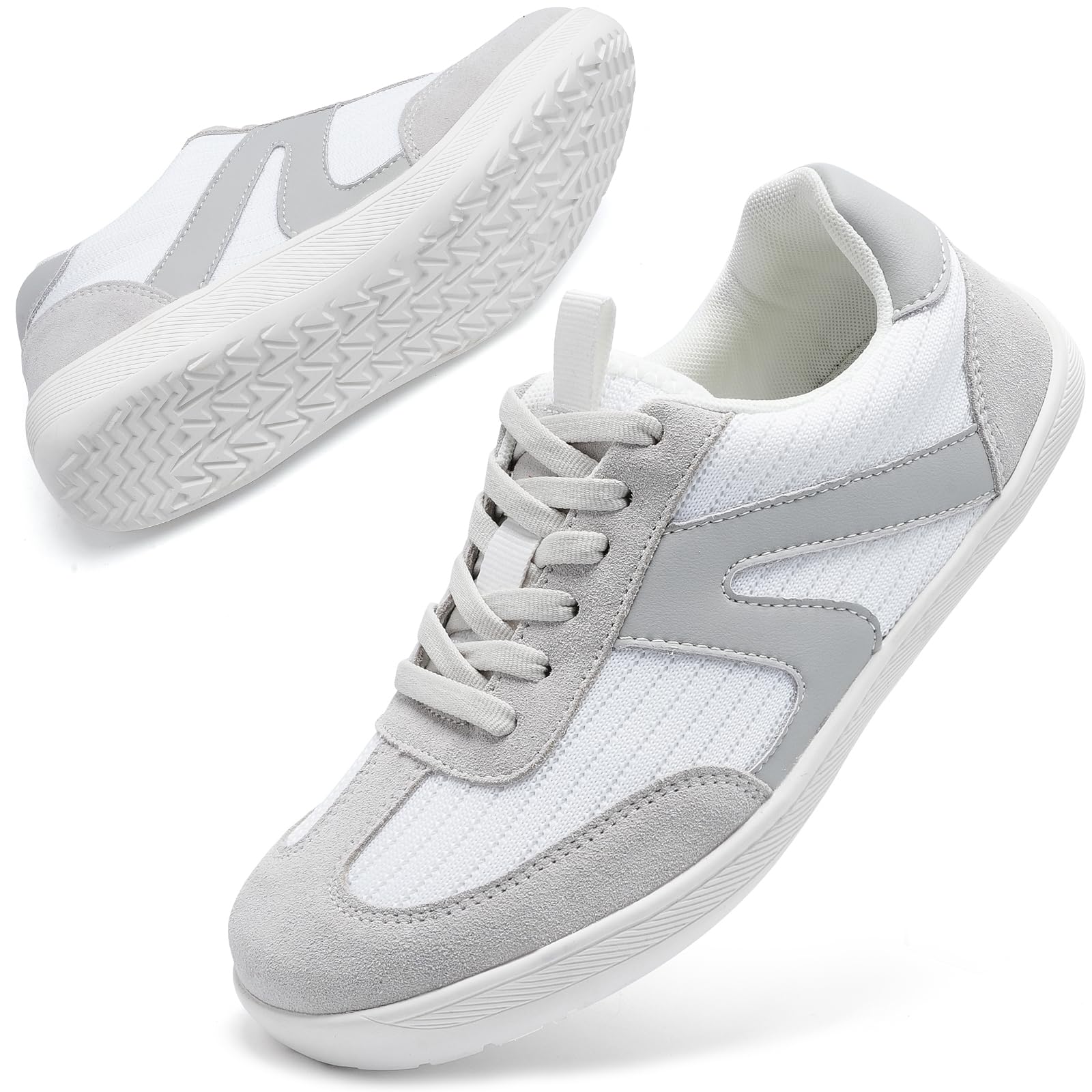 Wide Toe Barefoot Shoes for Women Arch Support Minimalist Ladies Fashion Trainers Lightweight Walking Sneakers