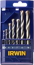 IRWIN Conjunto de Brocas para Concreto com 7 Peças de 3mm a 10mm 891507