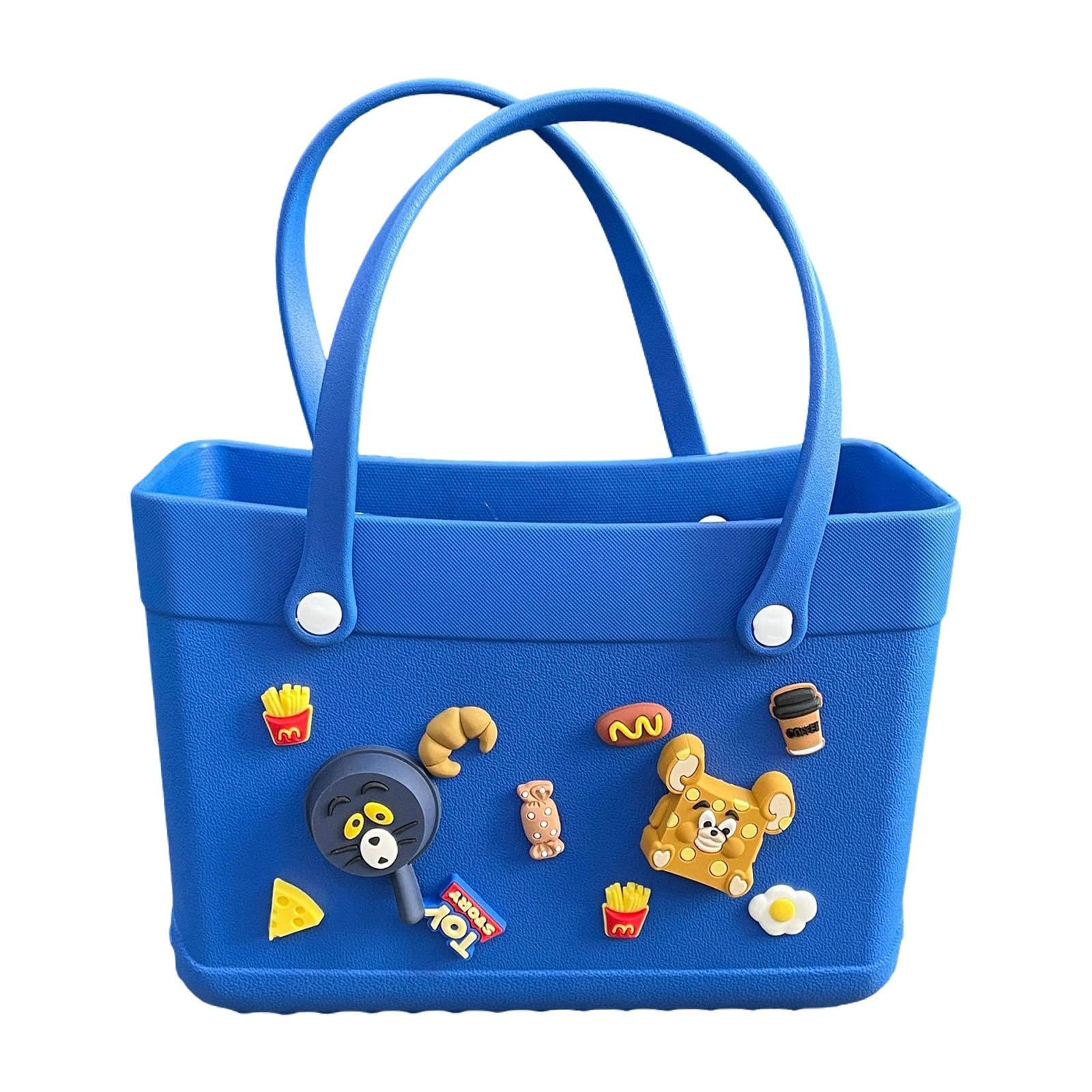 nivaa Womens Beach Hole Bag Creative Travel Tote Bag for Summer Boat Swimming Pool Blue-picture-22