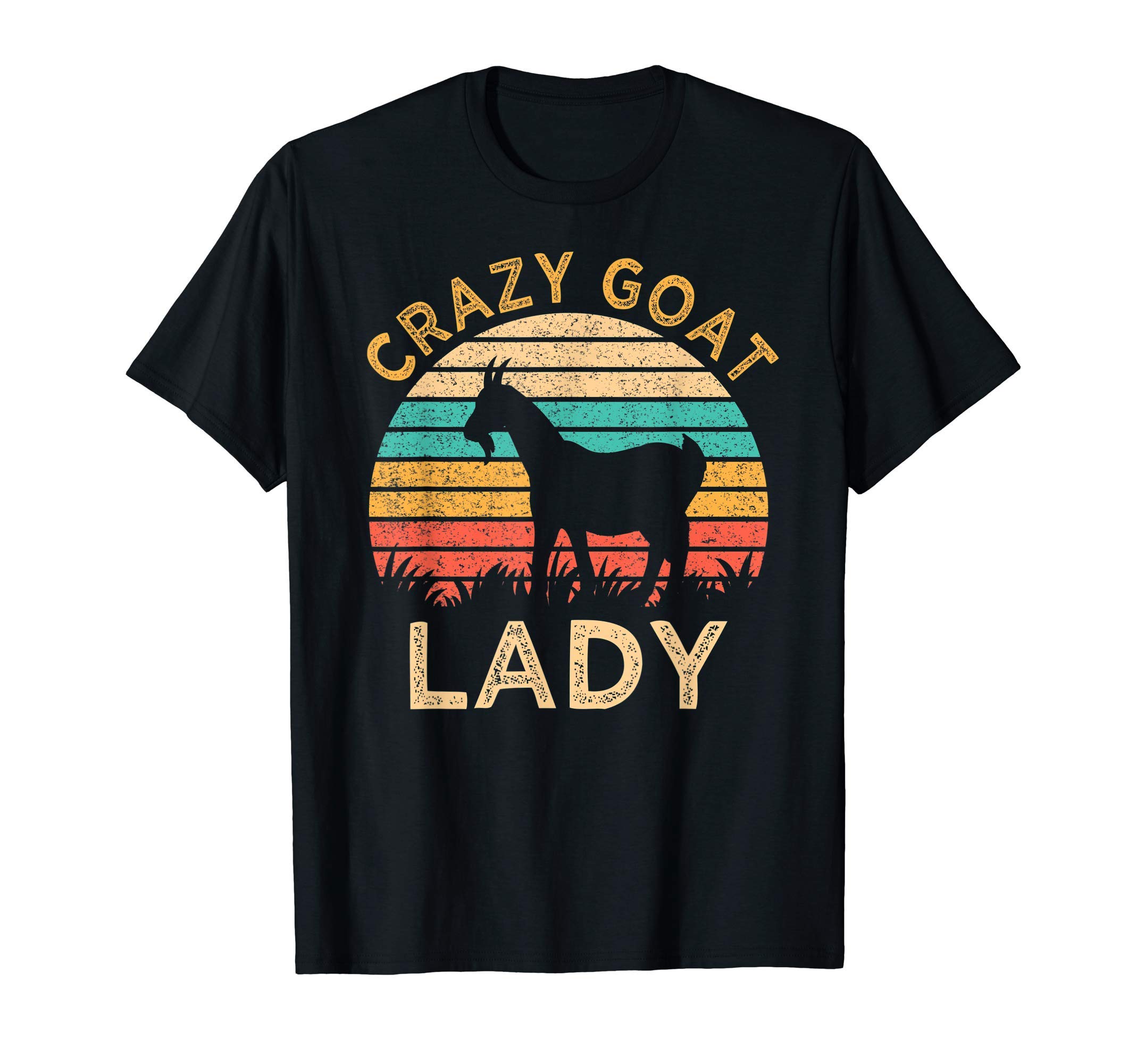 Funny Goats Quote Gifts.Vintage Crazy Goat Lady Funny Goats lover Farmer Gift T-Shirt