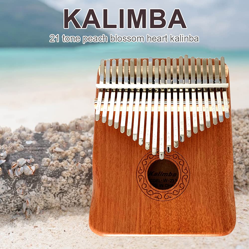 1 Pc Kalimba 17 Tasti Legno Dito Pianoforte Pollice Con Istruzioni Di Studio E Tune Hammer Strumenti Musicali