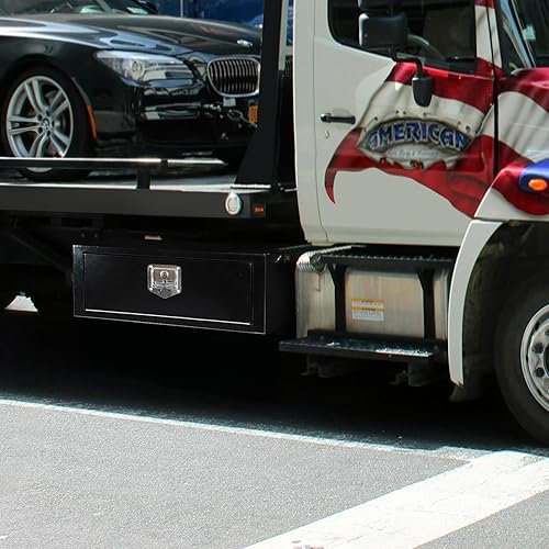 Miniatura 7 de Underbody - Caja de herramientas de almacenamiento de acero, 27.5 x 10.5 x 10.5 x 10 pulgadas, organizador de cofre de herramientas con cerradura y