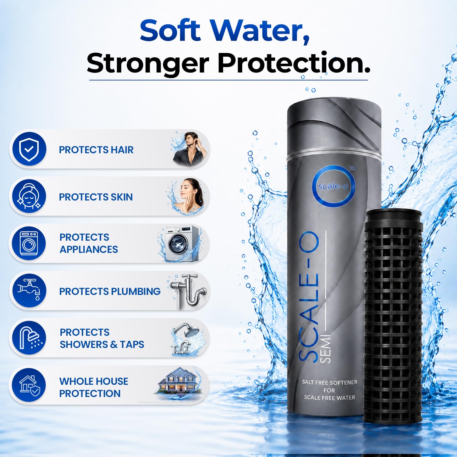 Scale-O Nano Hard Water Softener | One-Time Use Trials Pack | Experience Soft Water Before Upgrade | For Bathroom Use 2