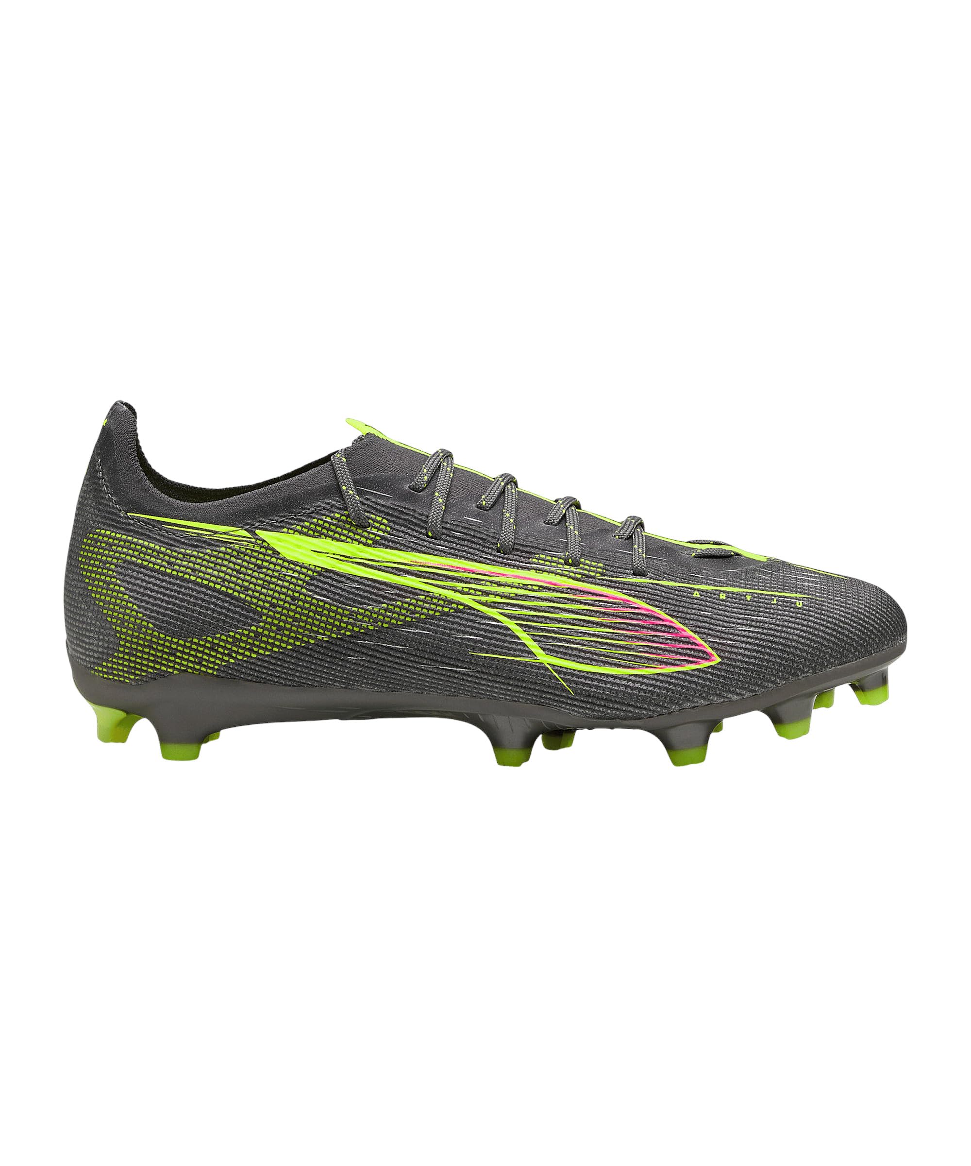 Puma Ultra 5 PRO FG/AG - Scarpe da Calcio Unisex, Matte Aged Silver-Yellow Alert-Sun Struck,