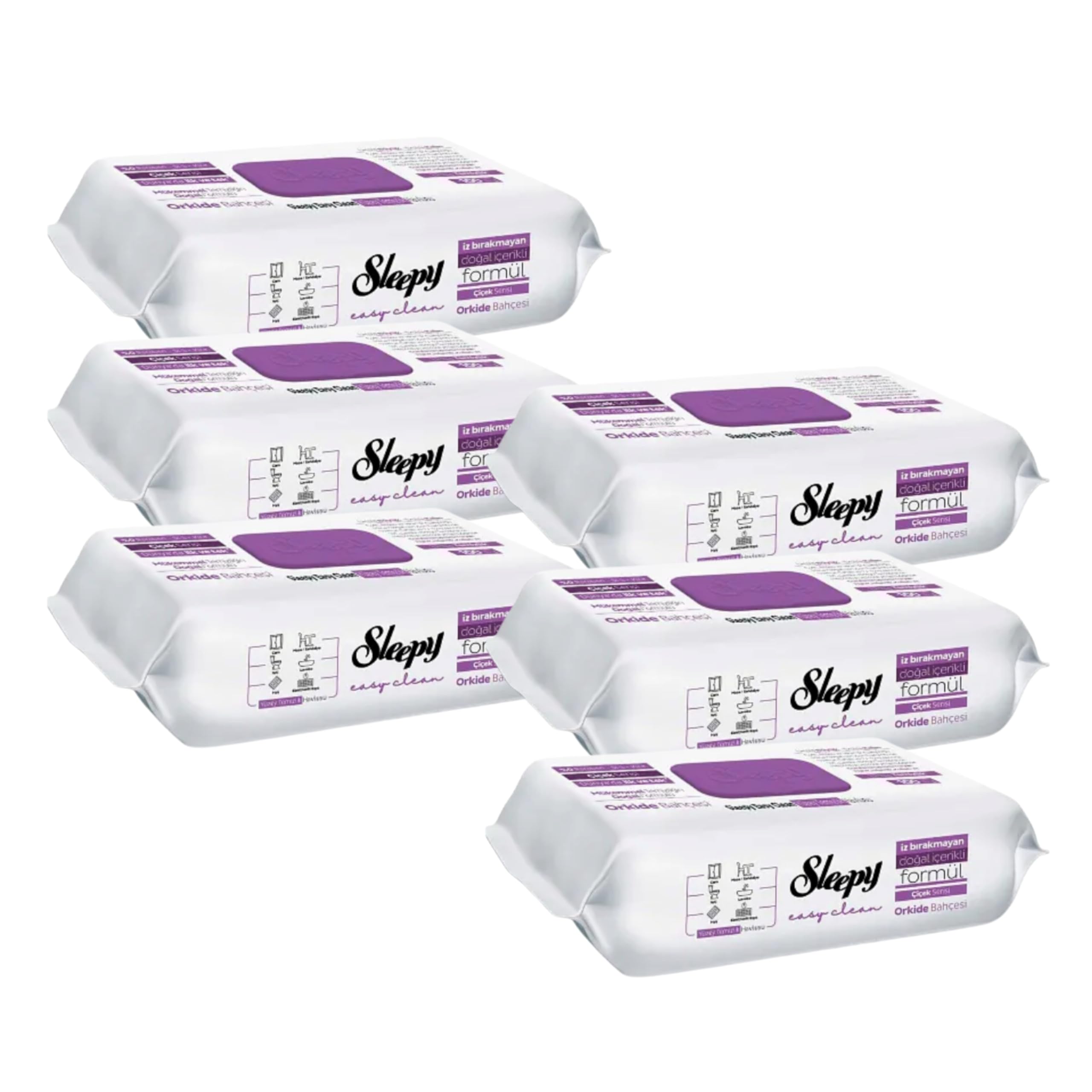 Sleepy Easy Clean Surface Cleaning Wipes Orchid Garden 6 PACK