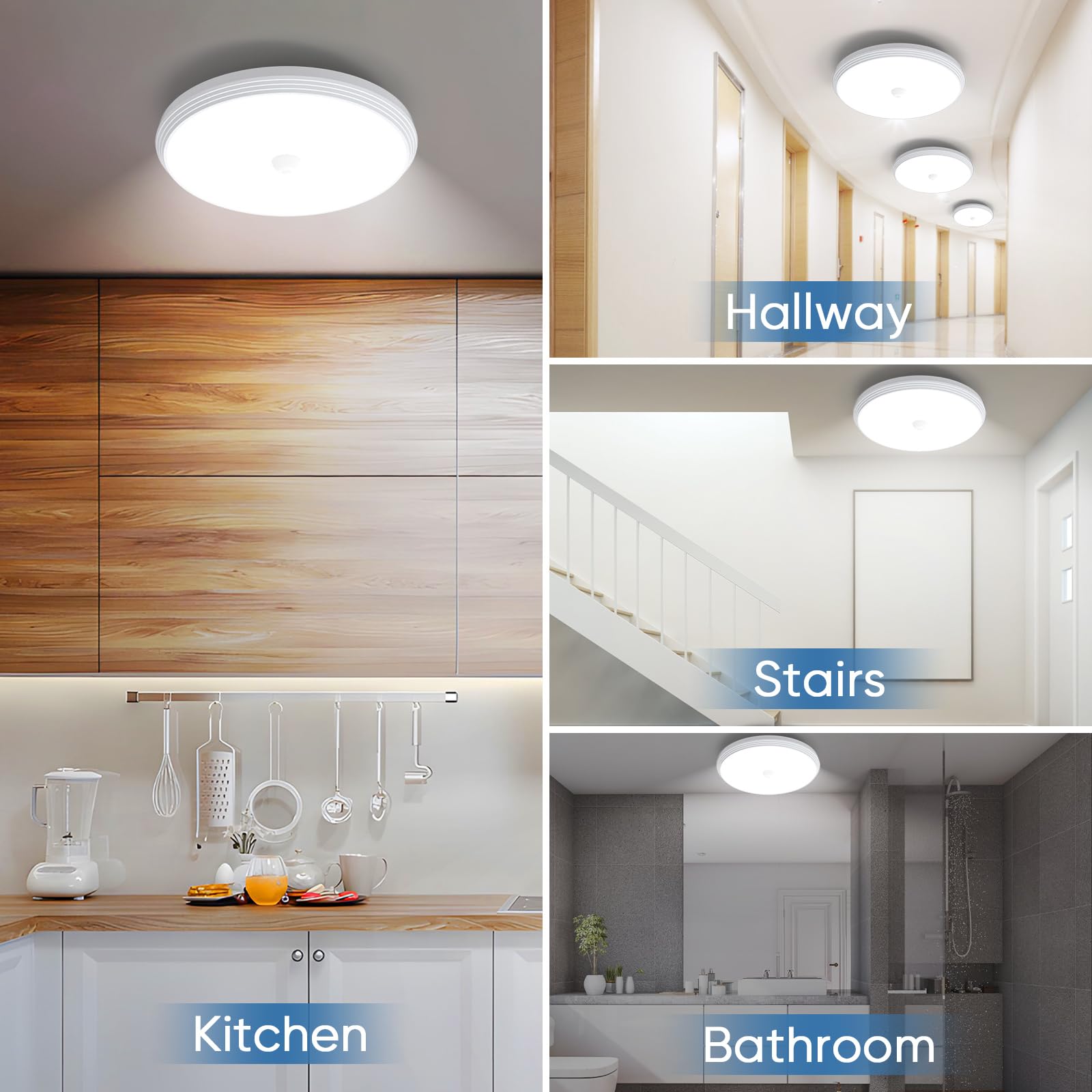 Wireless Rechargeable Tri-Color Motion Sensor Light