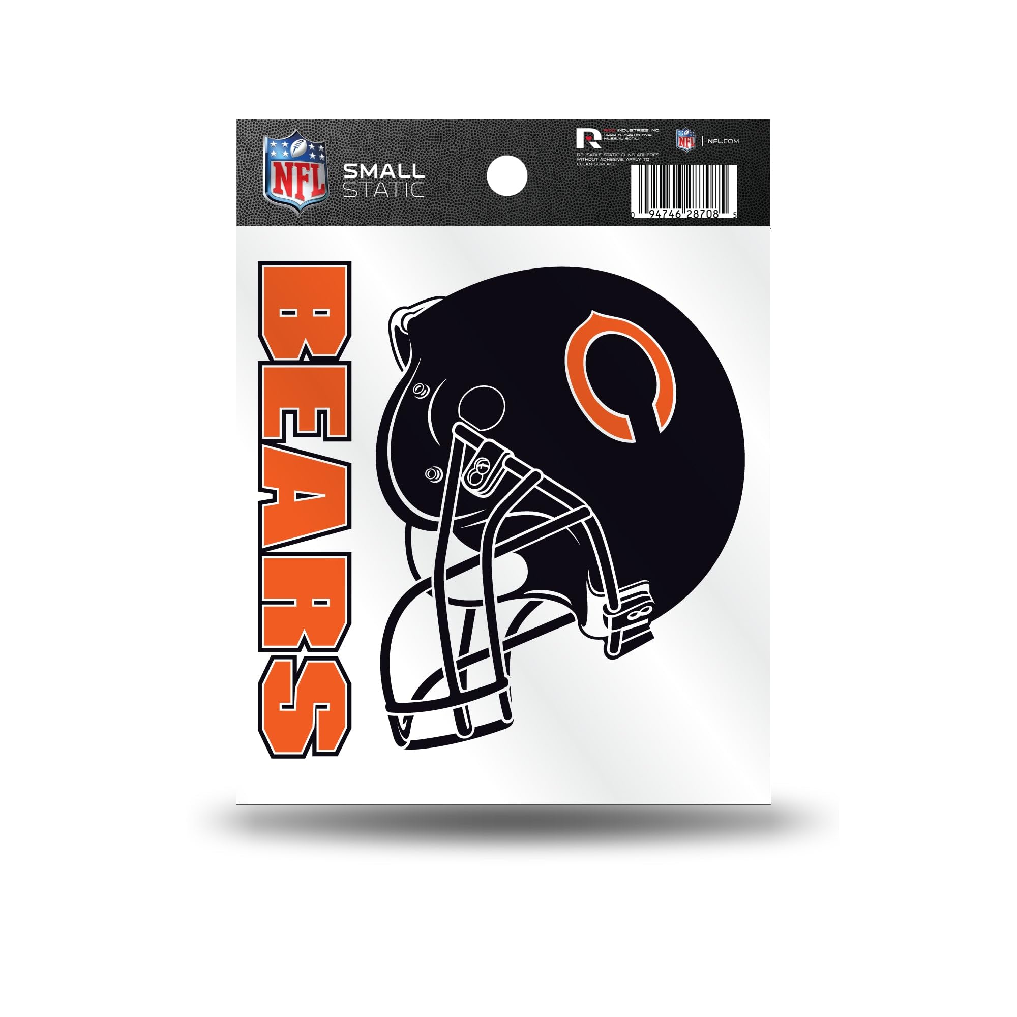 Rico Industries NFL Chicago Bears Small Static Cling Decal
