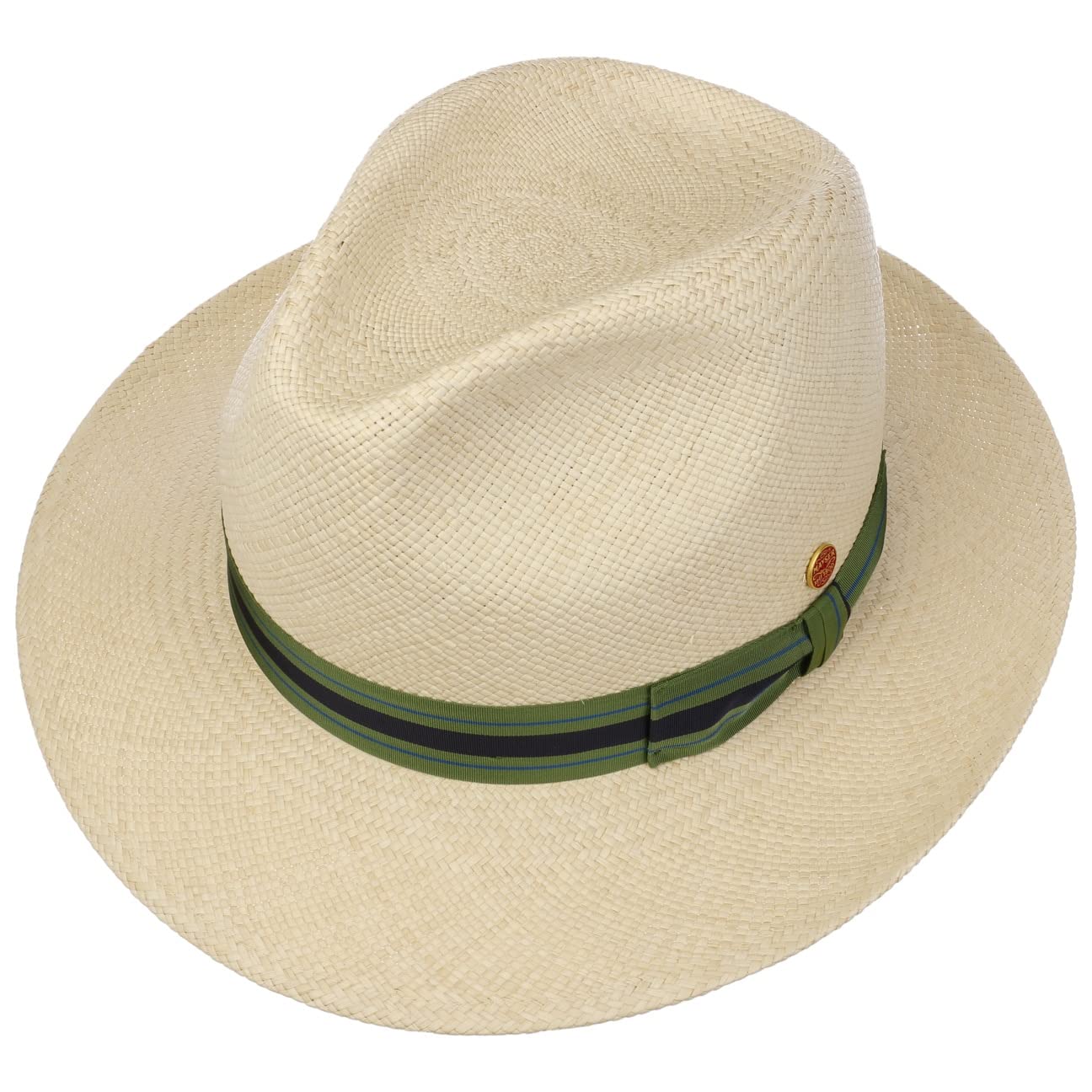 Mayser Albenga Sombrero Trilby de Paja Panama Proteccion UV 80 Hecho en UE Hombre Primavera Verano