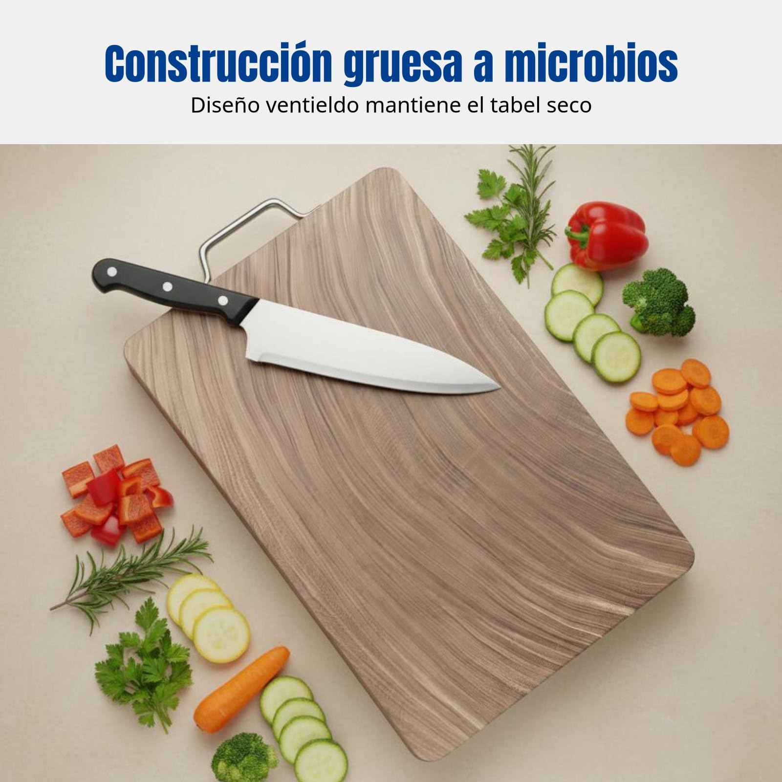 Tabla Cortar con Asa Gruesa Tablas Utensilio para Cocina, 39 26 4CM