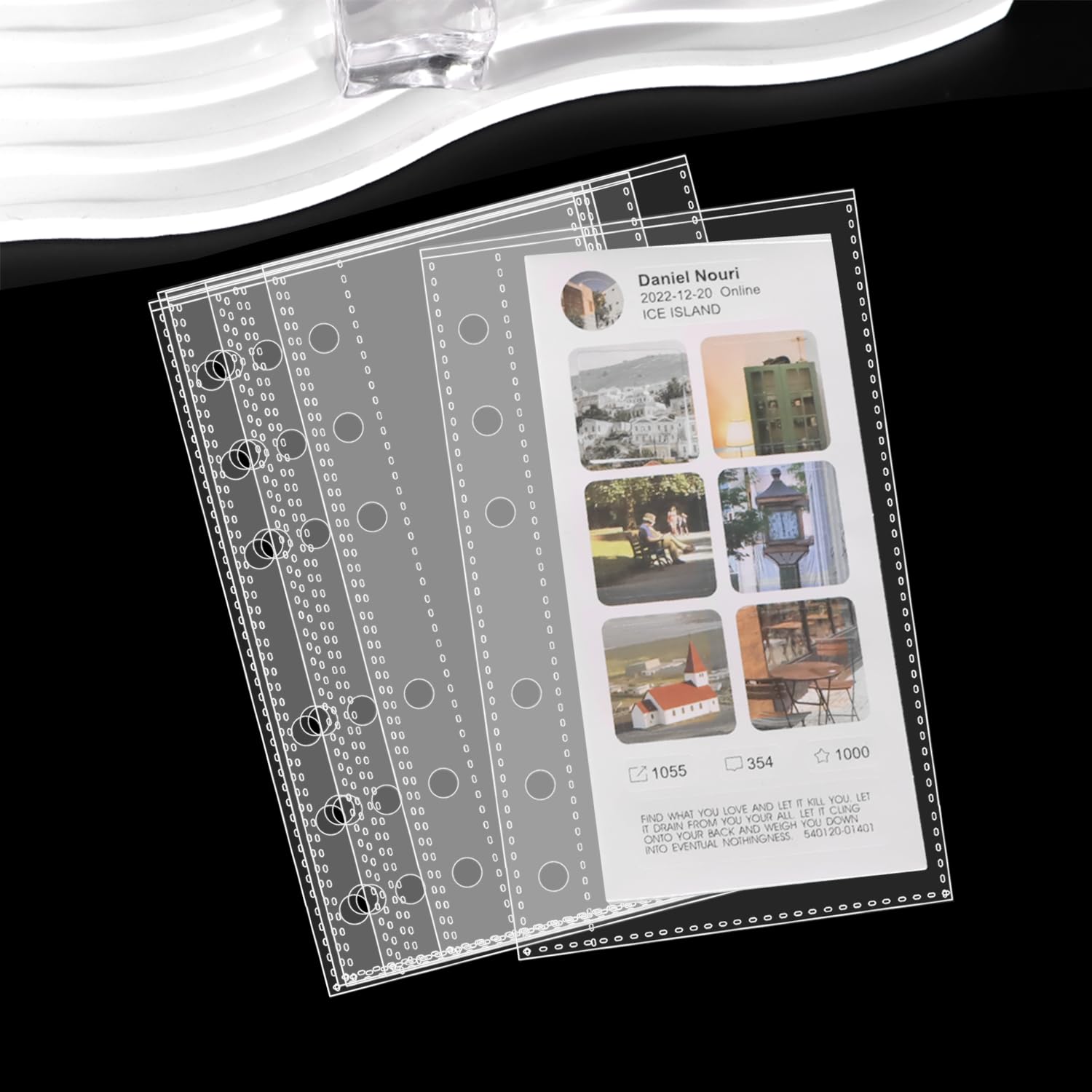 最安⭐️シール帳 A6クリアバインダー シールリフィル 20枚 台紙 剥離紙シート 最安⭐️シール帳 A6クリアバインダー シールリフィル 20枚 台紙