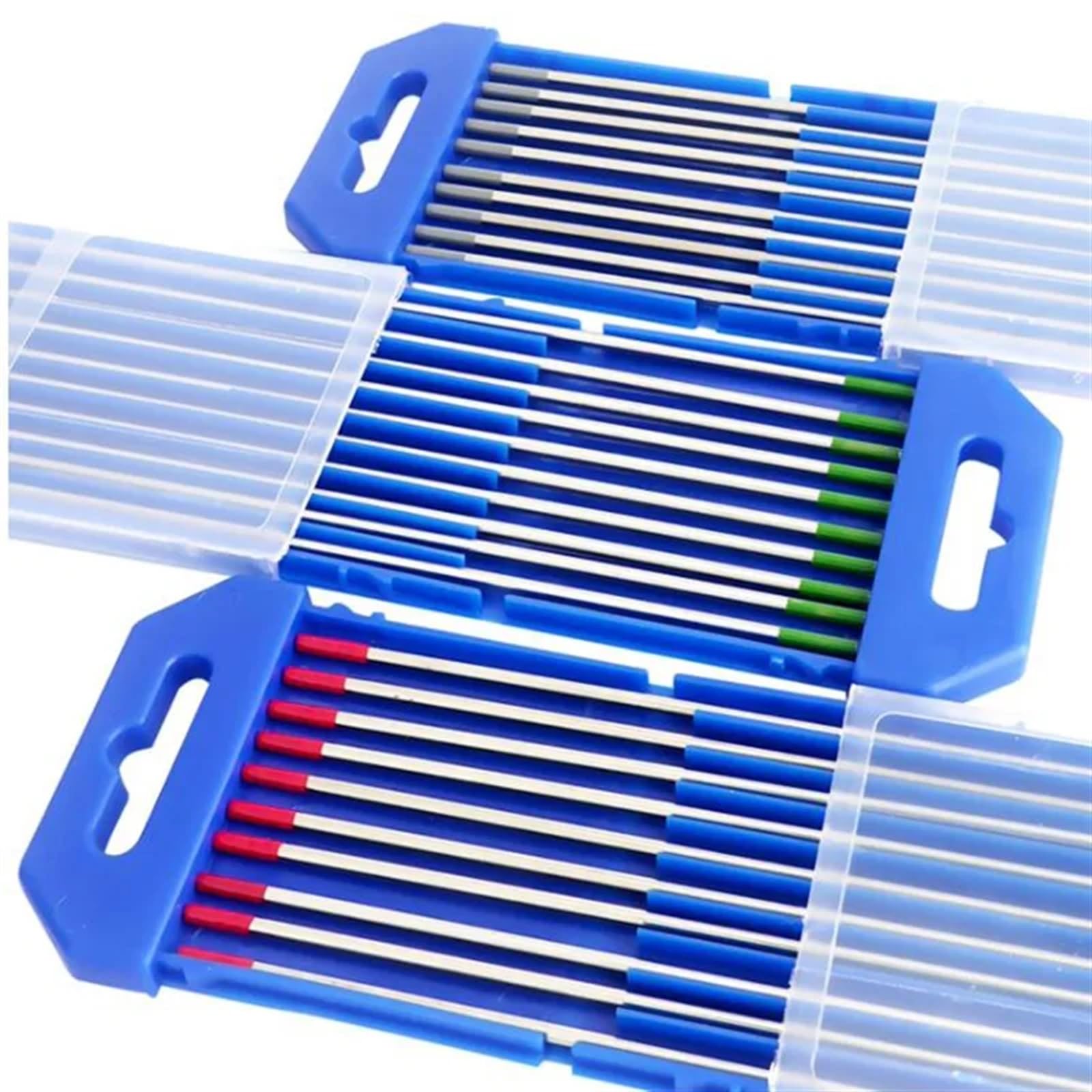 Varilla De Soldadura Varillas de Soldadura de tungsteno TIG WL15 WES WC20 WP WY20 WT20 WZ8 WL20 Electrodo de wolframio Electrodos para Soldar(WL20 Blue,1.6x150mm 10pcs)