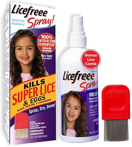 Licefreee Spray Tratamiento en aerosol instantáneo para piojos, botella, 1, 1