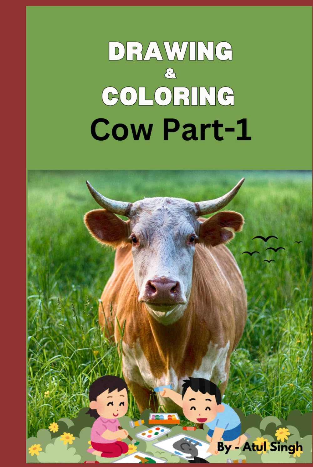Livre coloriage vache amusant pour occuper les enfants le mercredi après-midi