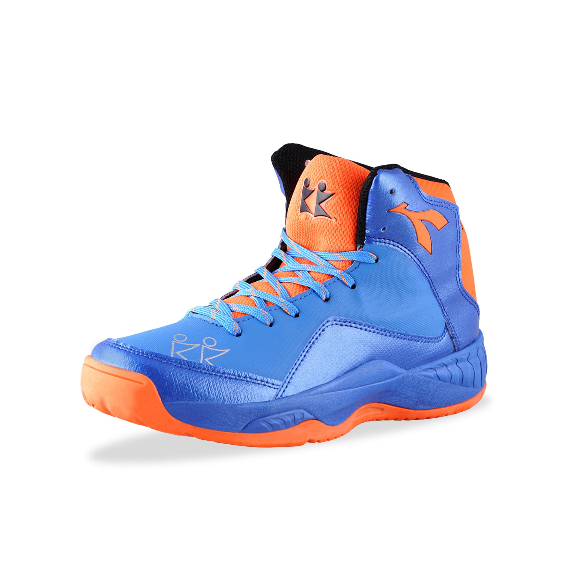 Slam Dunk Water Repellent Basketball Shoes for Indoor & Outdoor Court for Boys | High Ankle with Rubberized Outsole for Maximum Grip