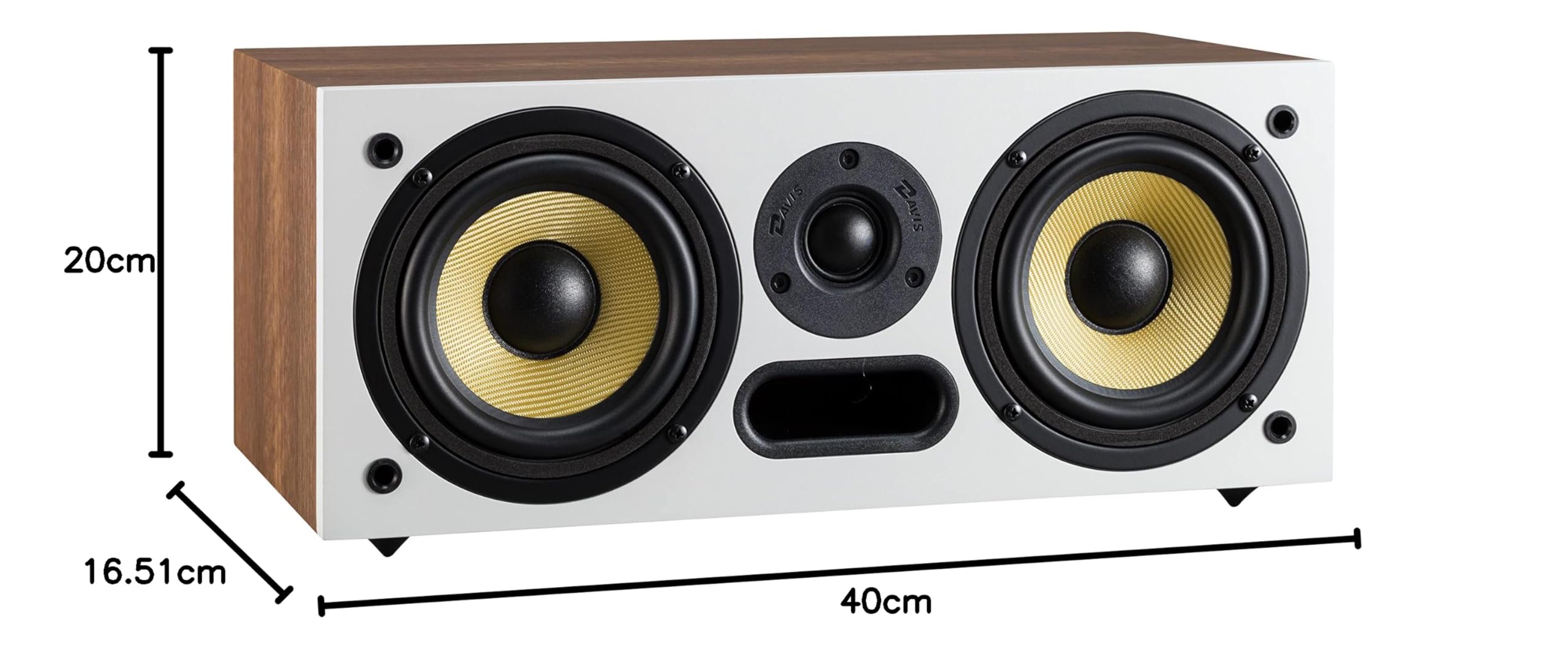 Davis Acoustics Ariane C Noyer (Walnut) - Centrale 2 Voies/3 Haut-parleurs