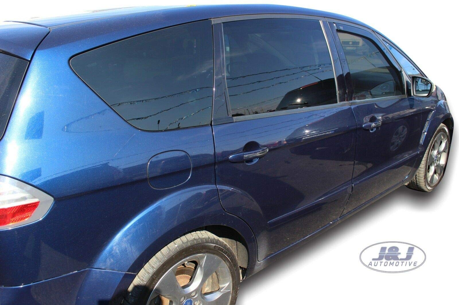 J&J AUTOMOTIVE Windabweiser für Ford S-Max 5-Türer 2006-2010 2tlg Heko Regenabweiser Vorne Getönt Dunkel