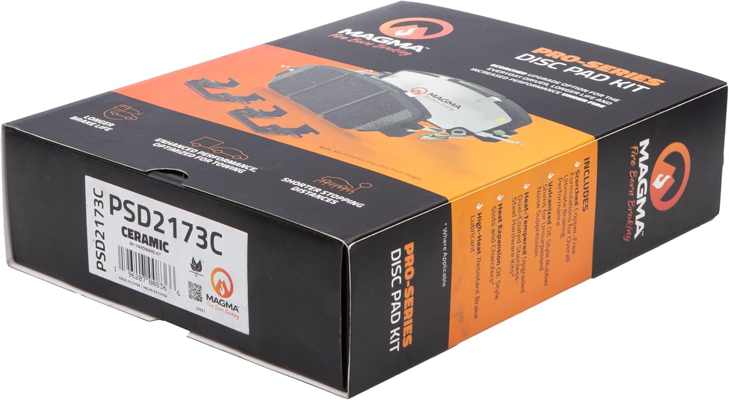 MAGMA Pro-Series PSD2173C Ceramic Brake Pads, Front