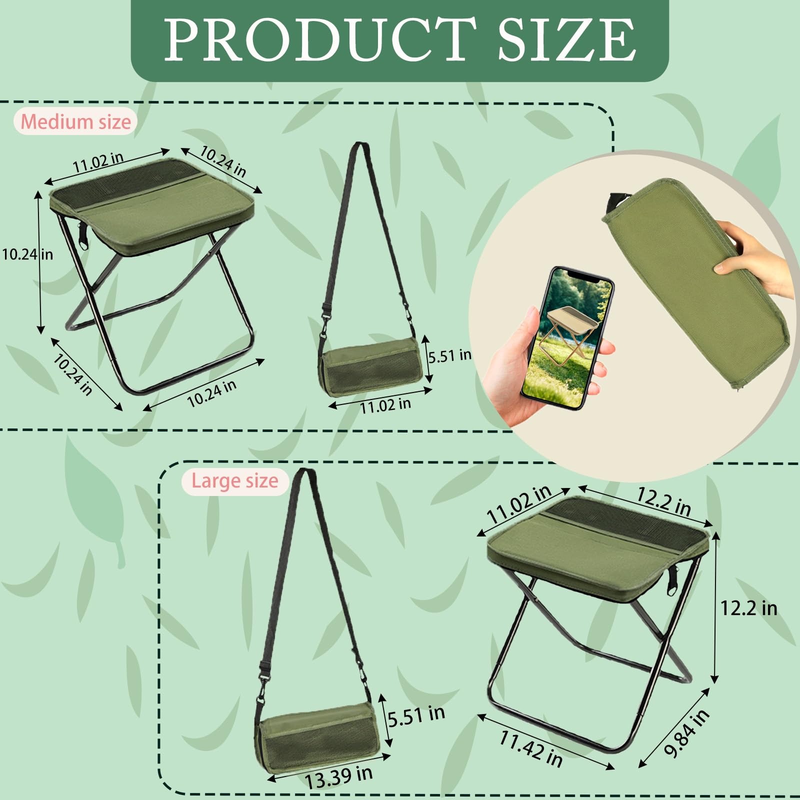 Amazon.com: Nicerice Portable Foldable Backpack Stool,Tiny