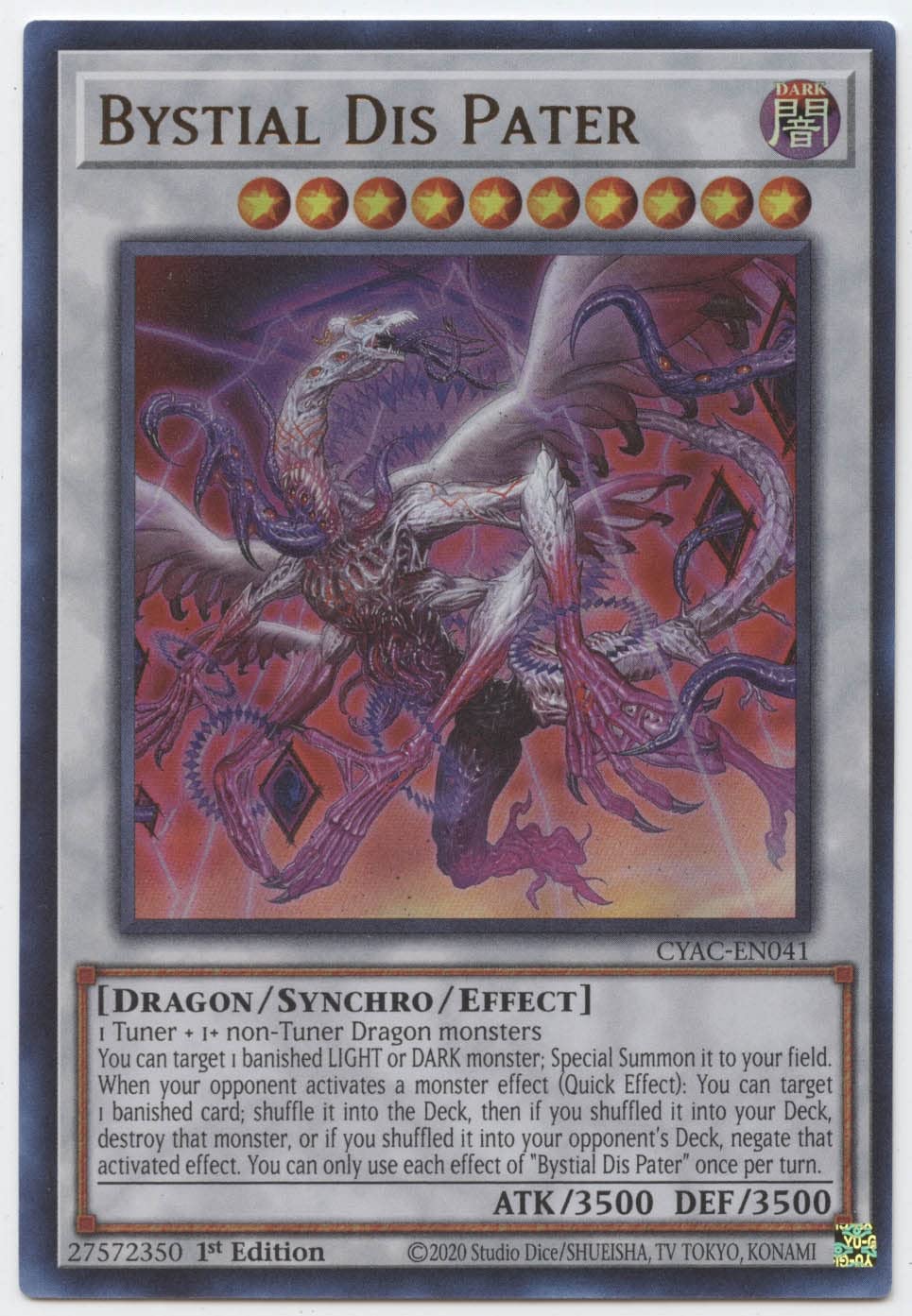 Bystial Dis Pater - CYAC-EN041 - Ultra Rare - 1st Edition