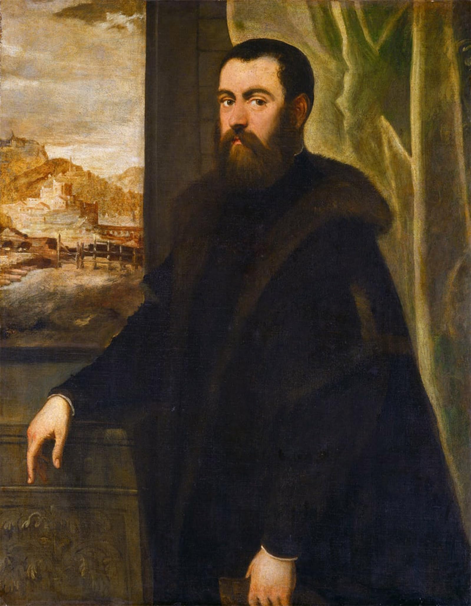 SERENDIPITP Aesthetic Poster Photo Wall Print Retro Picture Portrait of a Venetian Senator by Jacopo Robusti Tintoretto Modern Wall Artwork for Home Decor 60x90cm