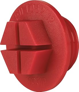 SPU0437-20NORD4 Sealing Plug for 7/16-20 Unified/Straight Threads (with O-Ring) Red (Dark) PP MOCAP (qty1000)