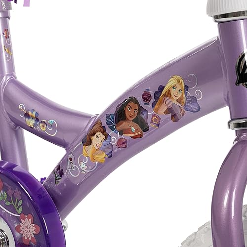 Vista 7 de Huffy Disney Girls' Bikes, 12/16 Inch Sizes, Ages 3+ Years Old, Disney Princess, Minnie Mouse, Frozen Bicycles, Characters, Removable Training
