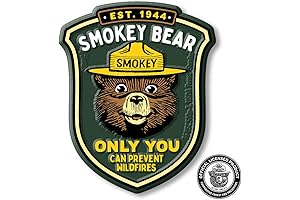 Smokey Bear Fire Prevention Badge Fridge Magnet