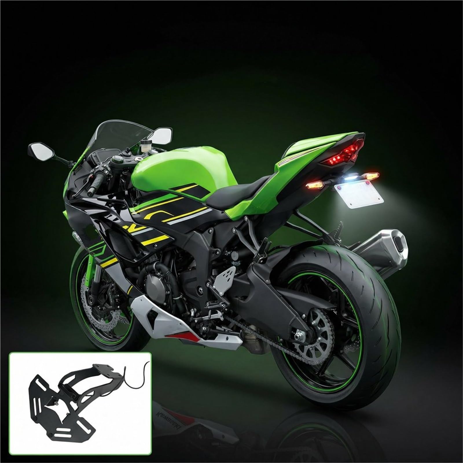 Portatarga Moto Per ZX6R ZX636 ZX-6R ZX-636 2024-2025