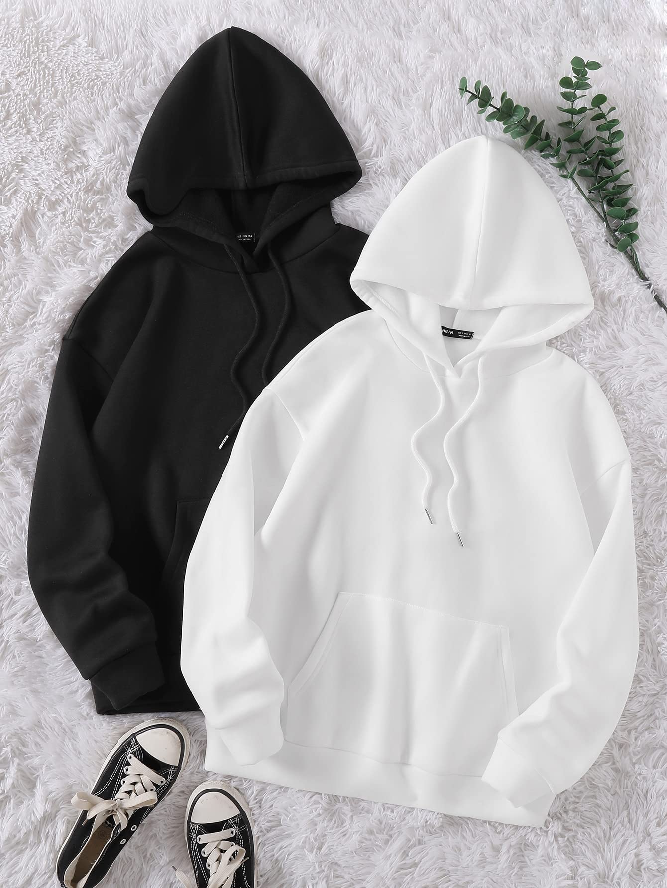 Amazon.com: 2pcs Pocket Thermal Hoodie Pullover Sweater (Color : Black/White,  Size : L.) : Clothing, Shoes u0026 Jewelry