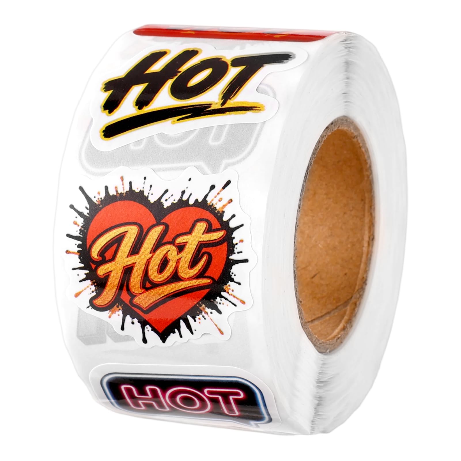 NQEUEPN 1 Roll/ 750pcs Rave Hot Stickers for Music Festivals