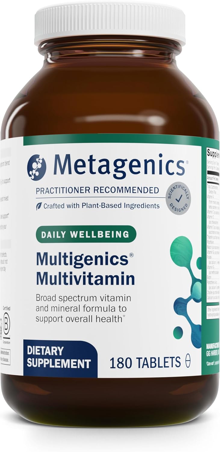Metagenics Multigenics Multivitamin – Fast Release Multivitamin – Everyday Dietary Supplements – with Quercetin, Beta-Carotene & More – Non-GMO – Gluten-Free – 180 Tablets