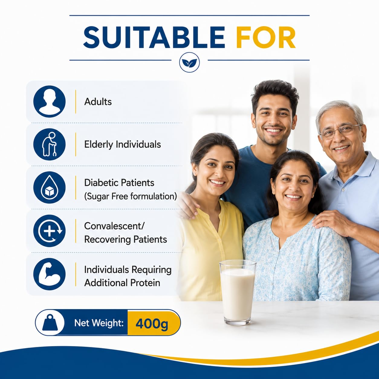 Dr. Mulder's Protin 400g | Sugar Free Protein Powder for Adults & Elderly | Whey & Soya Protein with Vitamins, Minerals & Soluble Fibre | Nutrition Supplement for Recovery, Strength & Daily Wellness — Amazon image 6