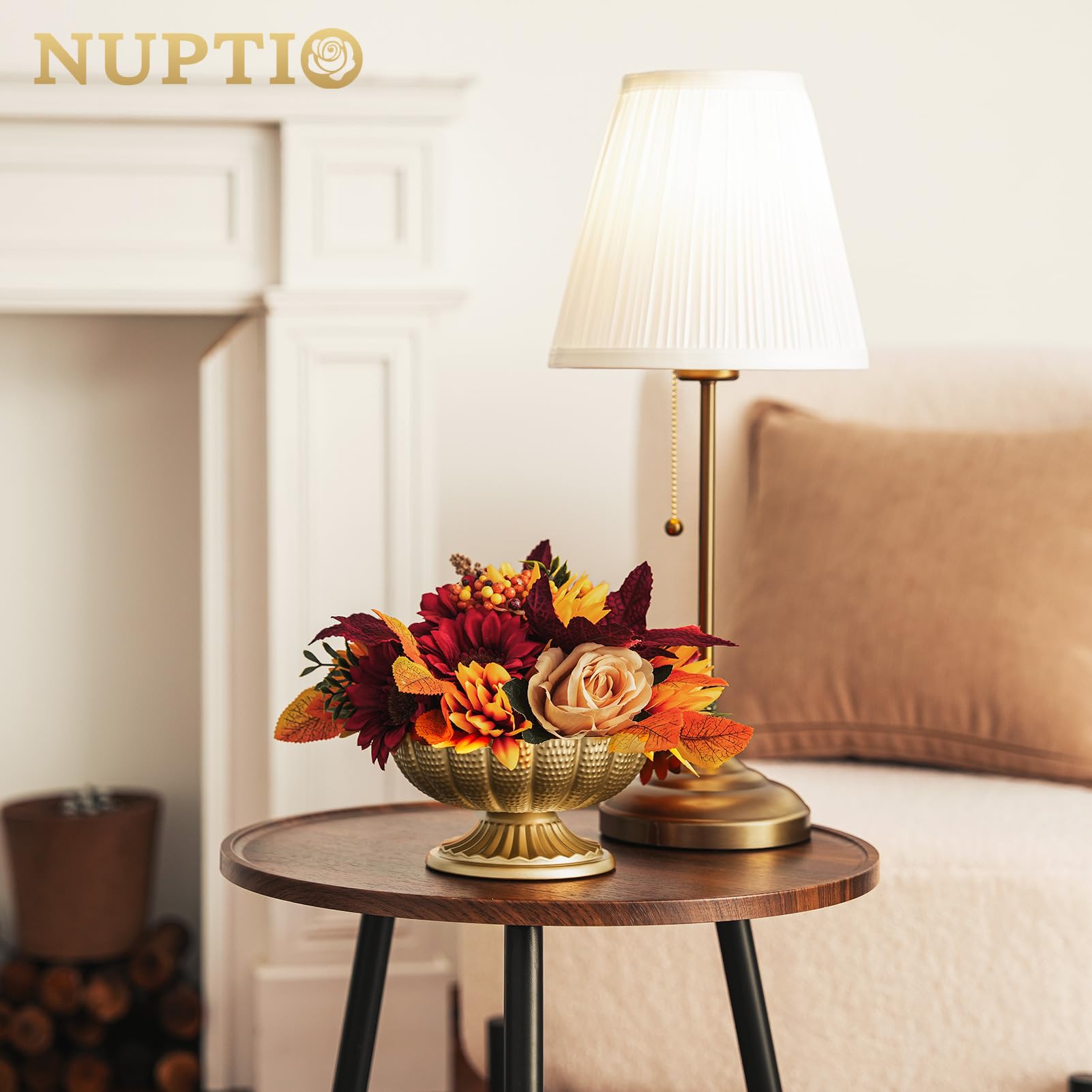 NUPTIO Gold Metall Kleine Vase: Kunstblumen Vasen Blumenvase Herzstücke für Hochzeit Geburtstag Deko - Vintage Blumentopf Plant Topf für Couchtisch Innen Tischdeko Satz von 10