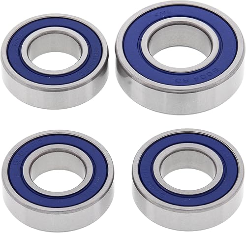 All Balls Racing Kit de rodamientos de rueda 25-1055 compatible conrepuesto para Kawasaki KL 600 (KLR) 1984-1986, KX 125 1980-1981, KL 250 (KLR)