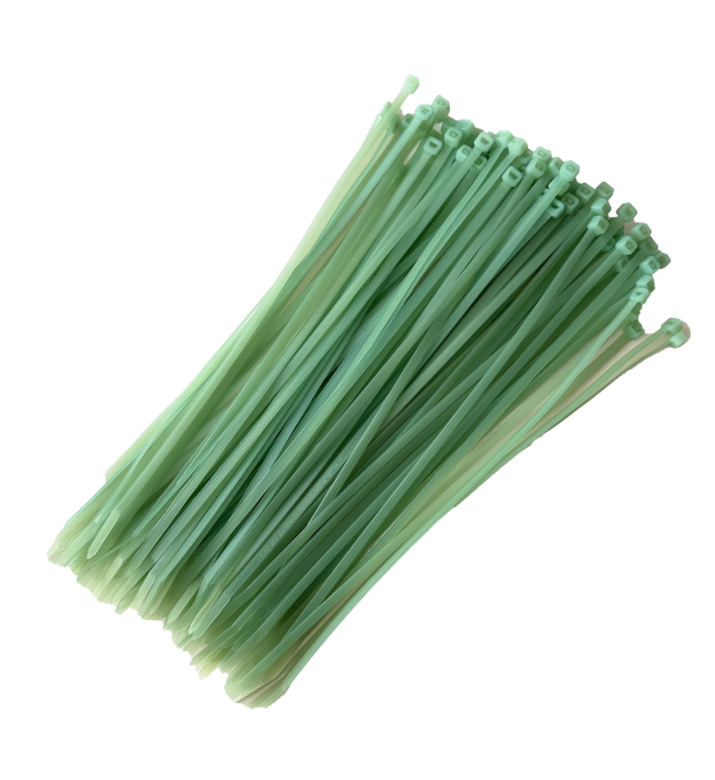 Boltza® High-Temperature Resistant Cable Ties, Light Green, 4.8mm x 300mm (Pack of 100)