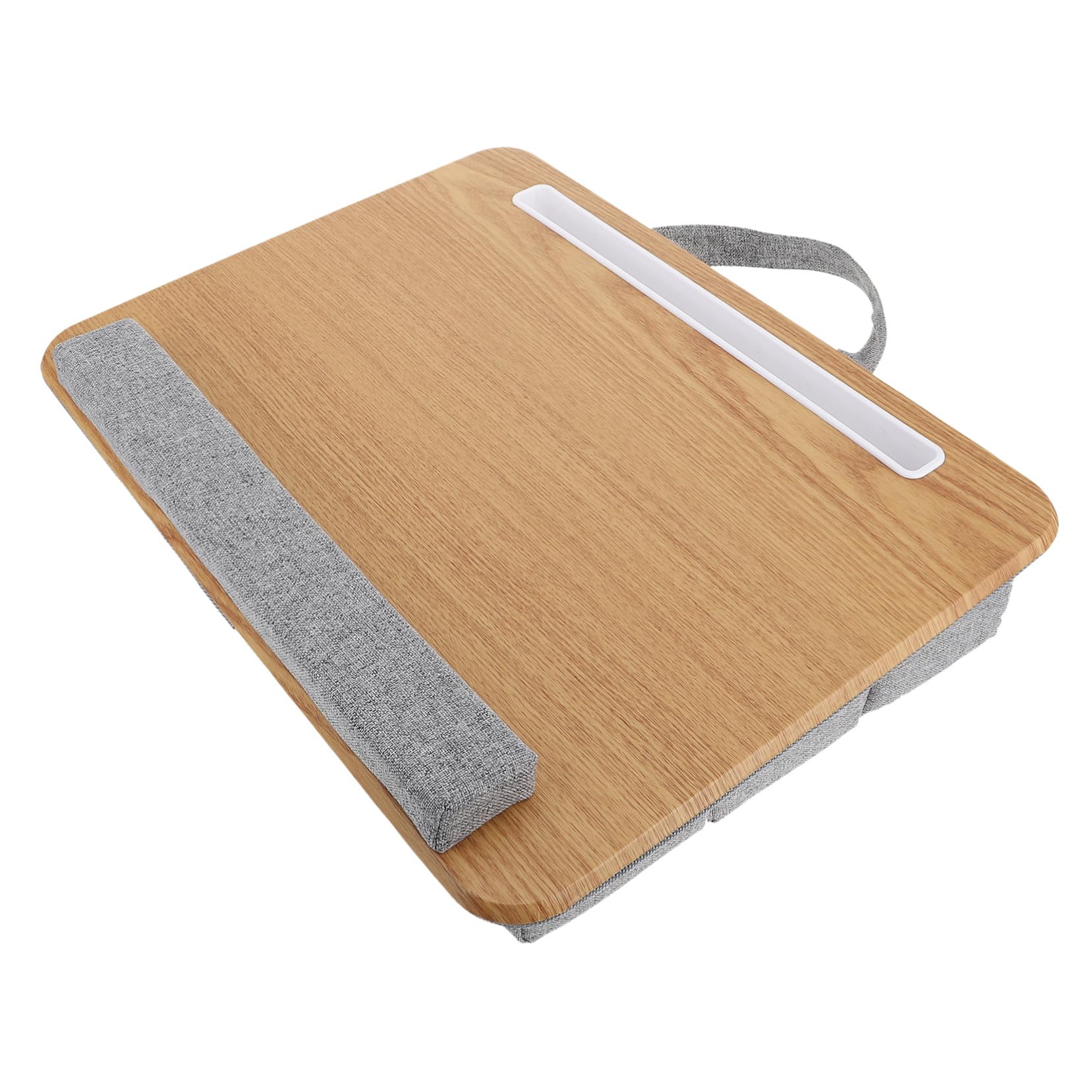 Bureau pour Ordinateur Portable Pliable Kaki, Support Stable Coussin Ergonomique, Table D'appoint Polyvalente pour Bureau à Domicile et Usage en Lit, pour Étudiants et Télétravail