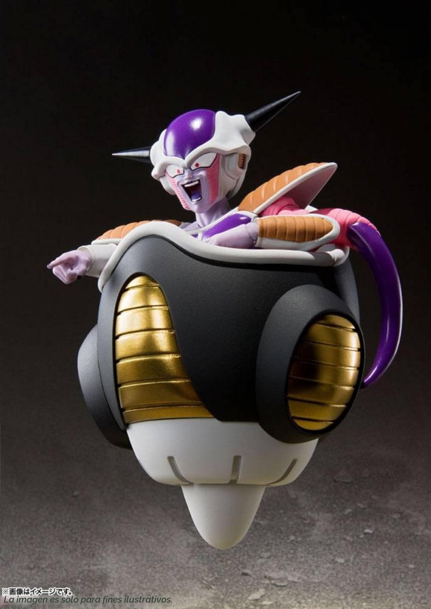 Frieza First Form & Frieza pod Set Fig 11 cm Dragon Ball z SH figuarts re-Issue | Dragonball Z - Figura de acción de 4 pulgadas S.H.Figuarts - 1st Form Frieza & Pod