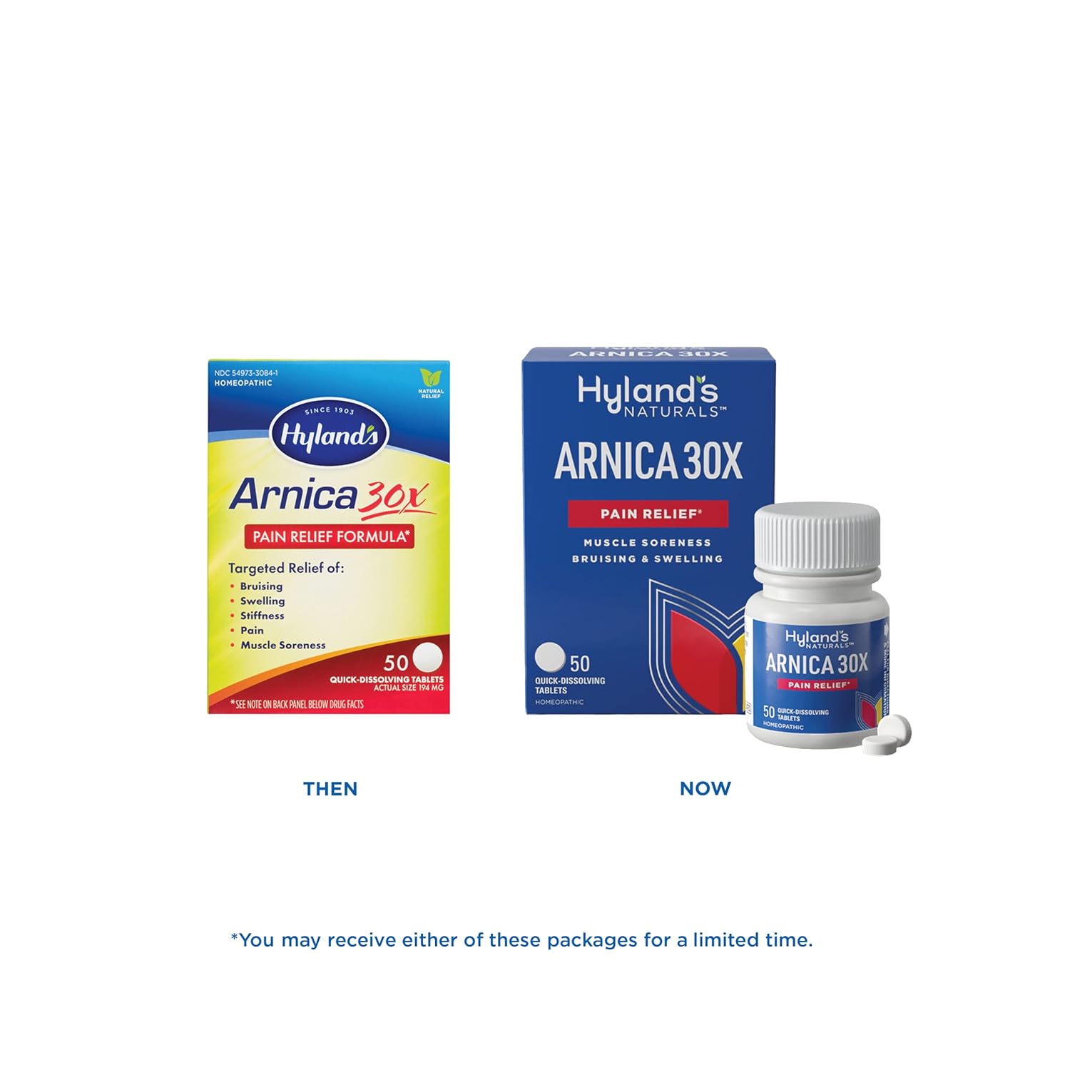 Hylands Arnica 30 x tabletas de árnica alivio homeopático natural para