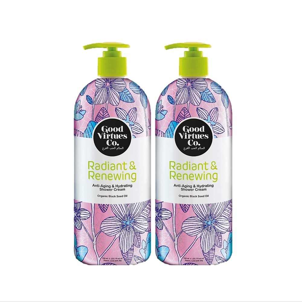 Good Virtues Co Christmas Gift Set Anti Aging Hydrating Shower Cream For Women For All Skin