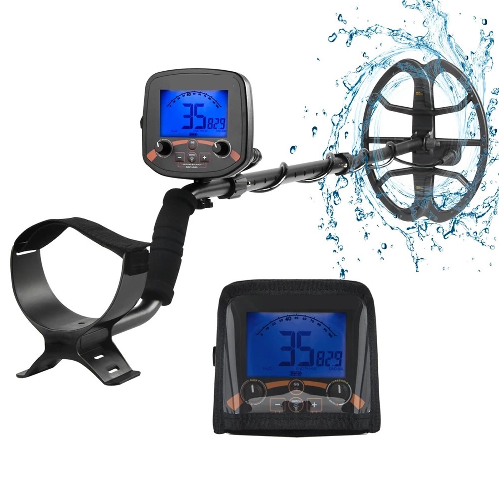 JVDDI Underground Metal Detector High Sensitivity Metal Hunter Gold Digger Treasure Hunter Depth 2.5m Finder Pinpoint Detector